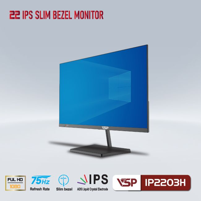 Màn hình VSP IP2203H (21.45 INCH/FHD/IPS/75HZ/5MS/BLACK)