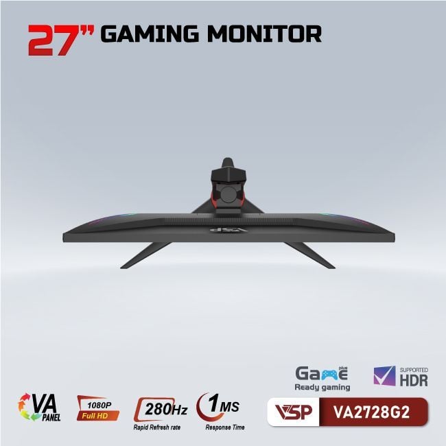 Màn hình gaming VSP VA2728G2 27 inch, Full HD, VA,280Hz,1ms,xoay