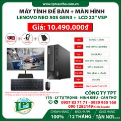 Máy tính để bàn Lenovo ThinkCentre Neo 50S Gen3 11T000ASVA + Màn Hình LCD 22