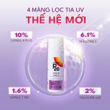  Kem chống nắng phổ rộng chống bụi mịn, ô nhiễm Riemann P20 Urban Shield SPF 50+ PA ++++ 50g 