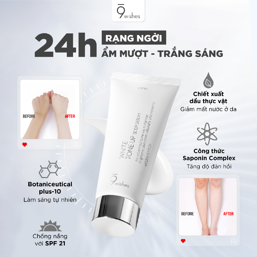  9 Wishes Tinh chất White Tone-up Body Serum 