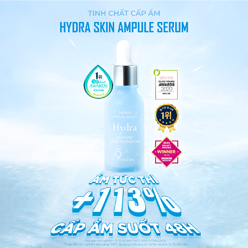  9 Wishes Tinh chất Hydra Skin Ampule Serum 25ml 
