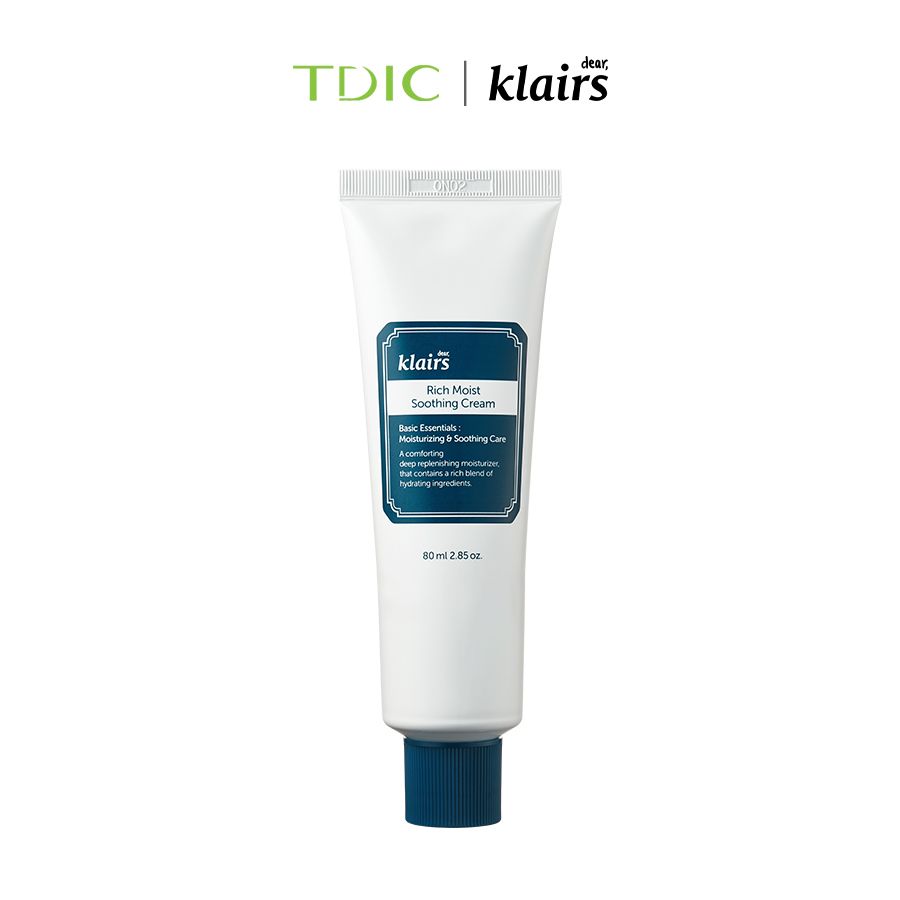  Dear, Klairs Kem dưỡng ẩm Rich Moist Soothing Cream 80ml 