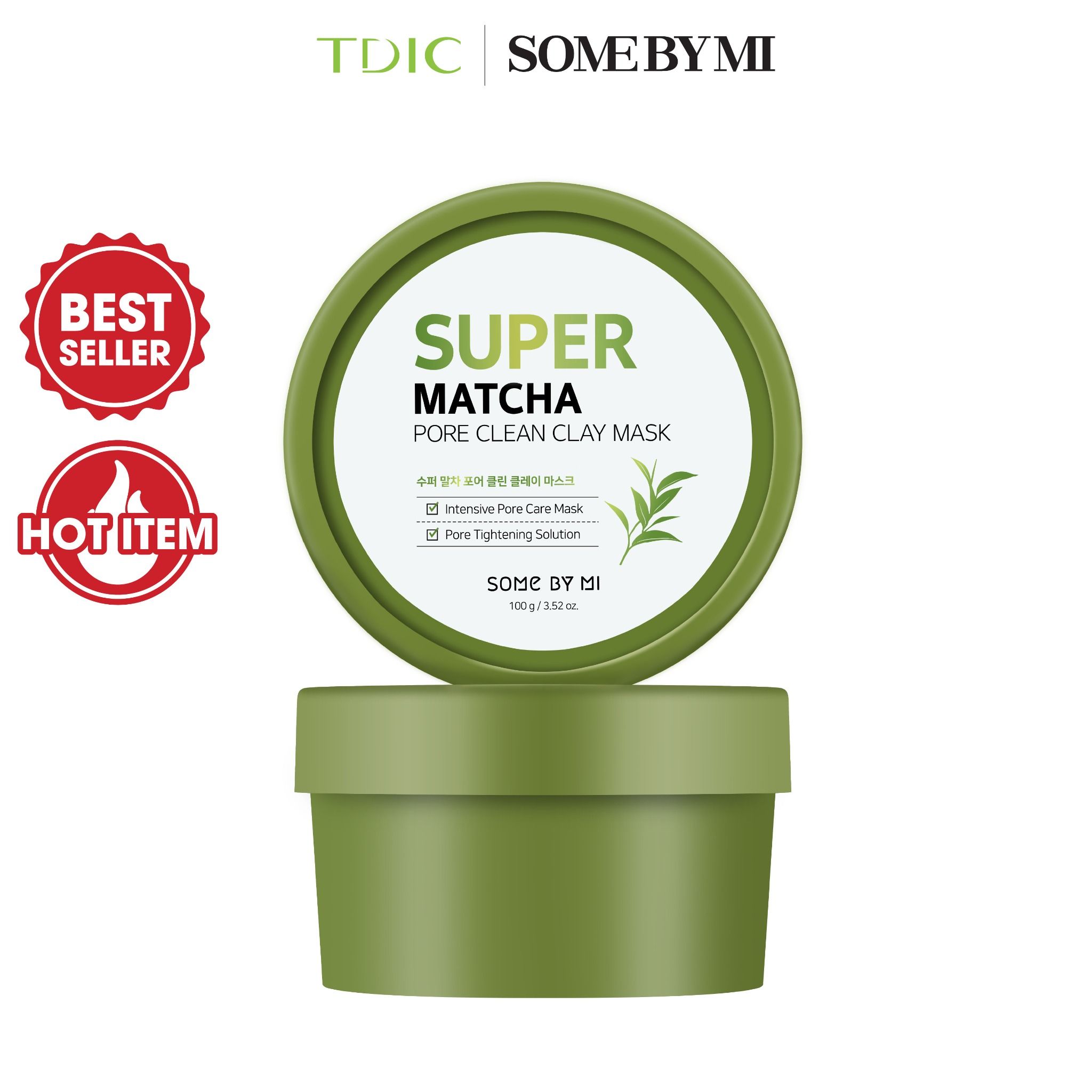  Some By Mi Mặt nạ rửa Super Matcha Pore Clean Clay Mask 100g 