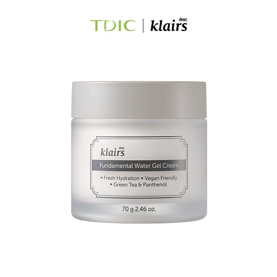  Dear, Klairs Kem dưỡng ẩm Fundamental Water Gel Cream 70g 