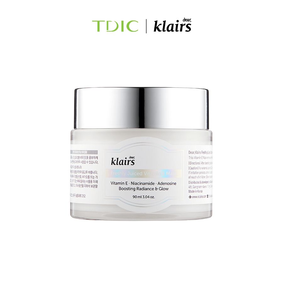  Dear, Klairs Mặt nạ ngủ Freshly Juiced Vitamin E Mask 90ml 