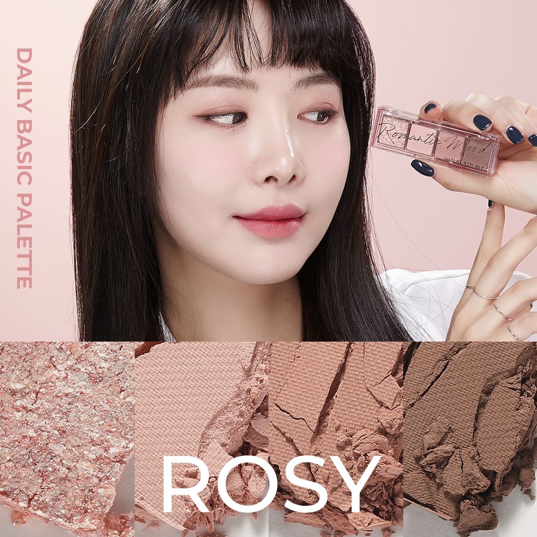  Nature Republic Bảng phấn mắt Daily Basic Palette (màu 02 Rosy) 2.6g 