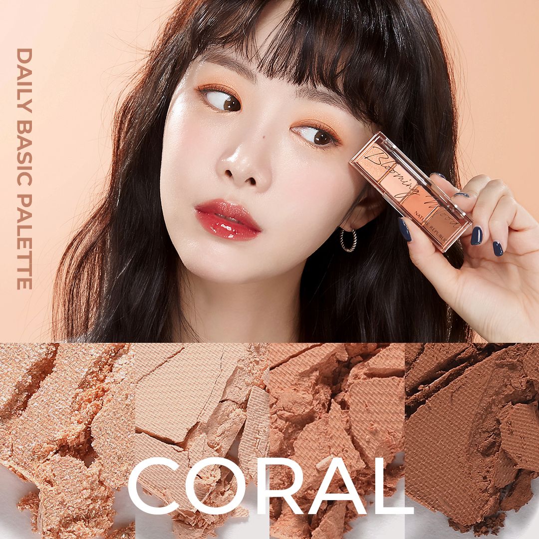  Nature Republic Bảng phấn mắt Daily Basic Palette (màu 04 Coral) 2.6g 