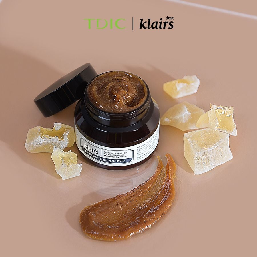  Dear, Klairs Tẩy da chết  Gentle Black Sugar Facial Polish 110G 