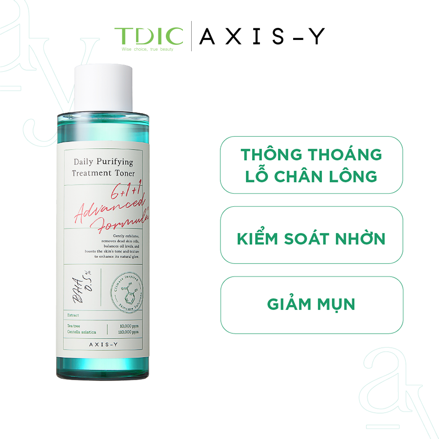  Axis-Y Nước hoa hồng Daily Purifying Treatment Toner 200ml 