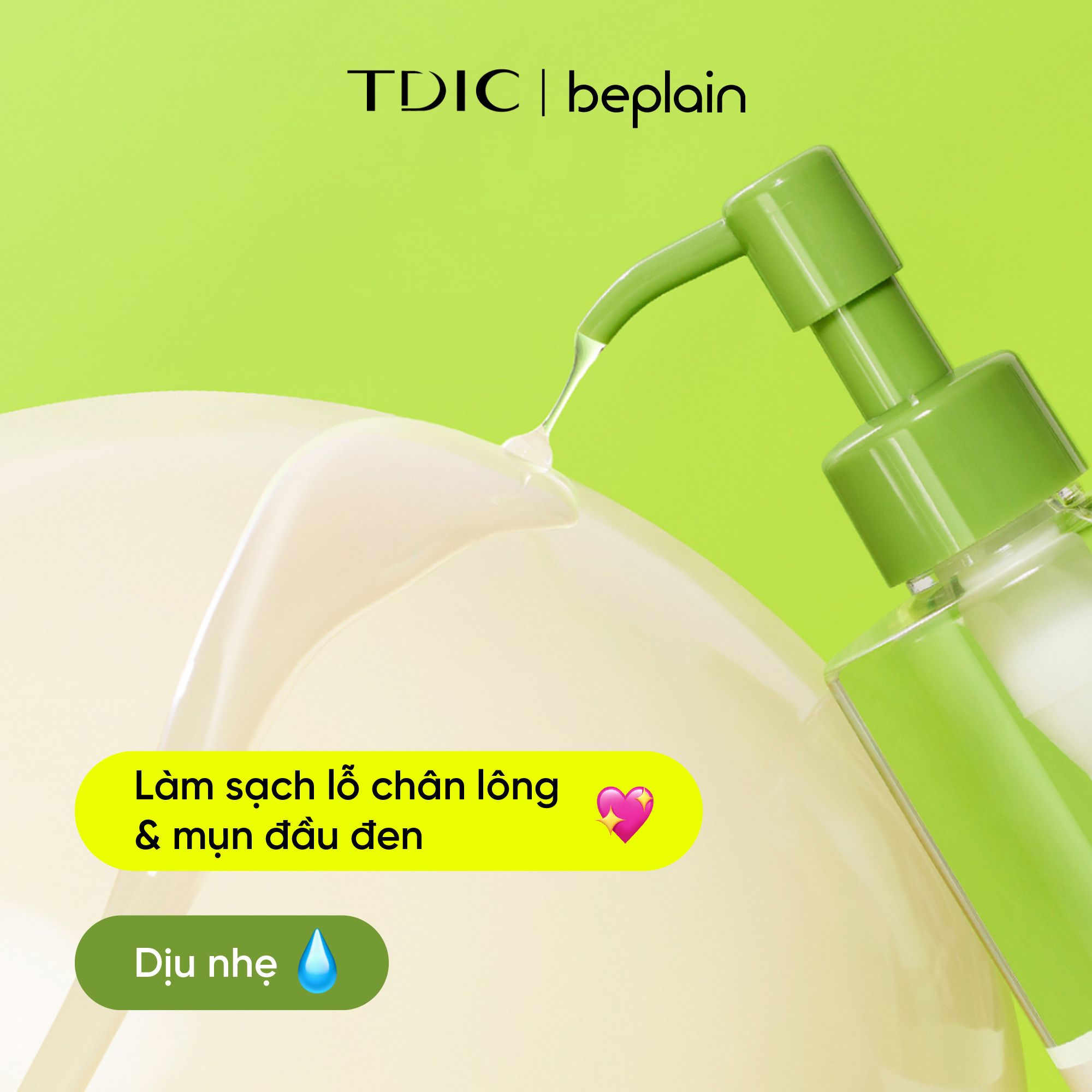  Dầu tẩy trang Làm Sạch Dịu Nhẹ BEPLAIN Mung Bean Cleansing Oil 200ml 