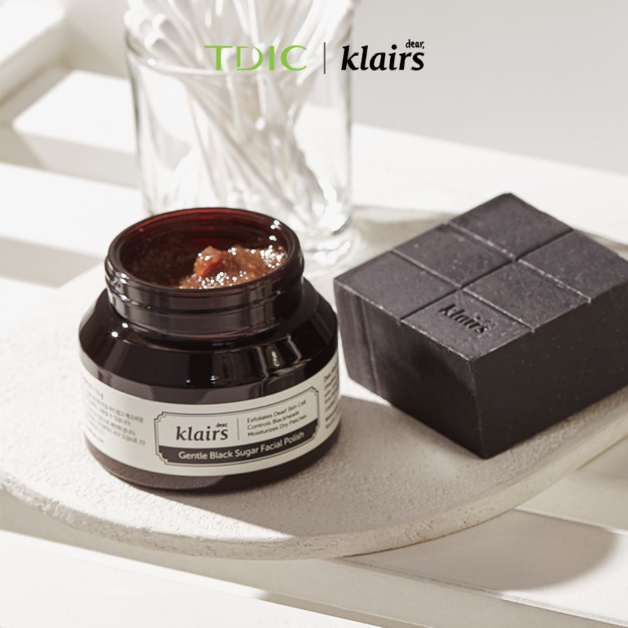  Dear, Klairs Tẩy da chết  Gentle Black Sugar Facial Polish 110G 