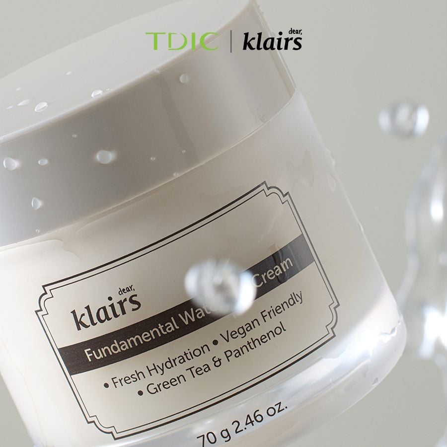  Dear, Klairs Kem dưỡng ẩm Fundamental Water Gel Cream 70g 