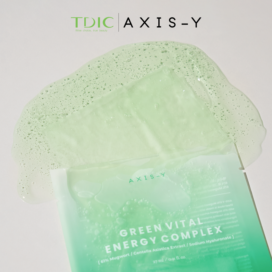  Axis-Y Mặt nạ giấy Mugwort Green Vital Energy Complex Sheet Mask 27ml 