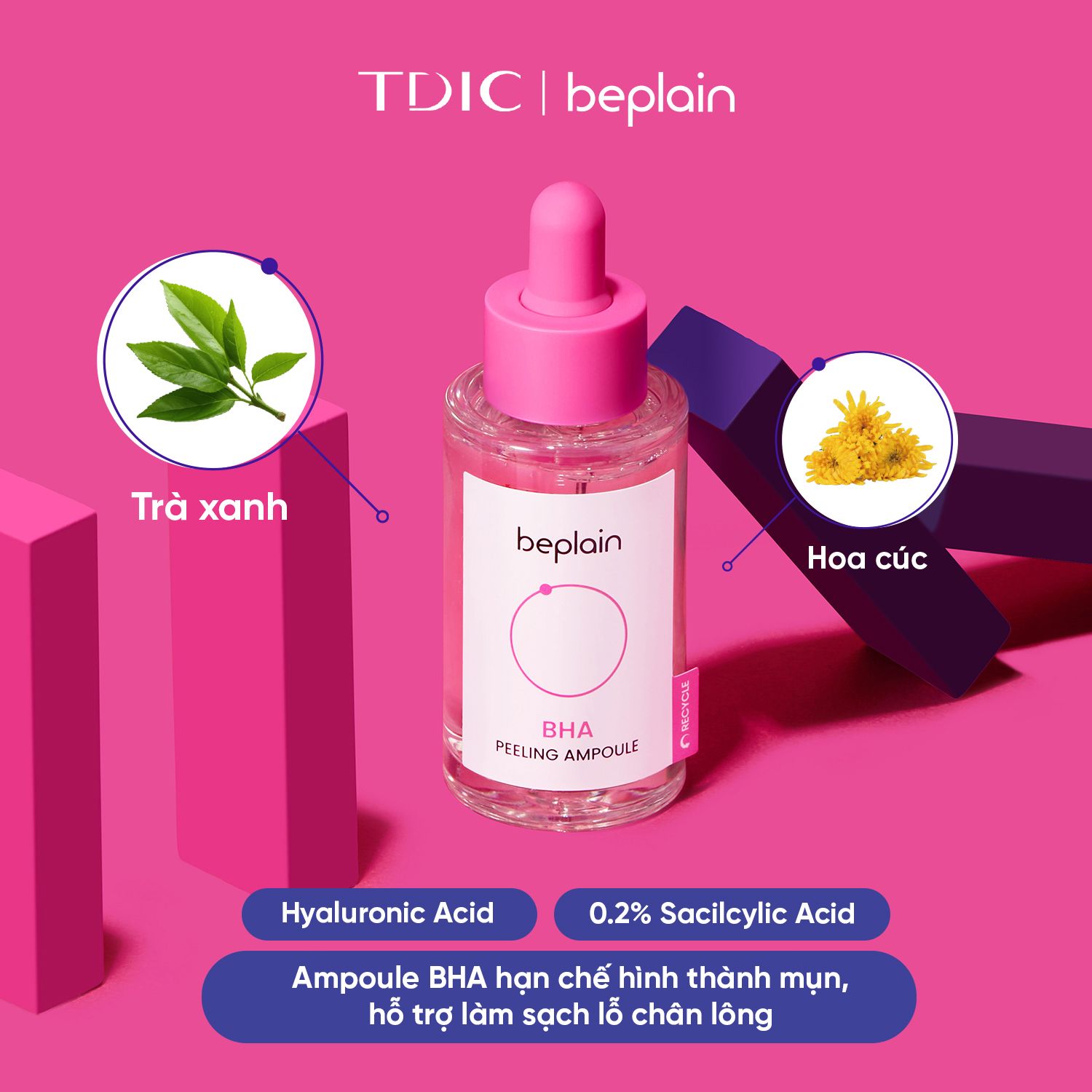  Tinh Chất Dưỡng Sáng & Mờ Thâm BEPLAIN Multi Vitamin Ampoule 30ml 