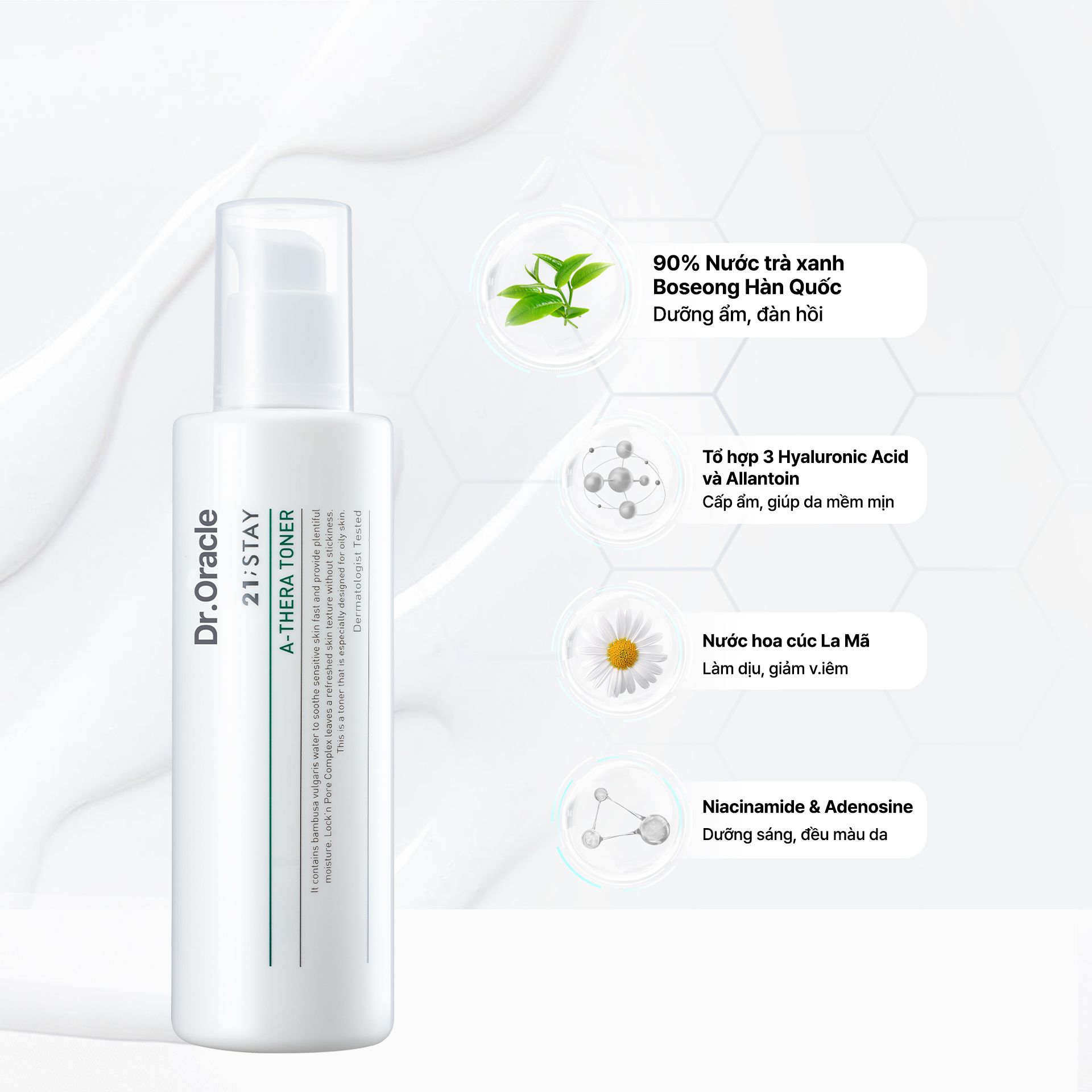  Dr.Oracle Nước hoa hồng 21STAY A-Thera Toner 120ml 