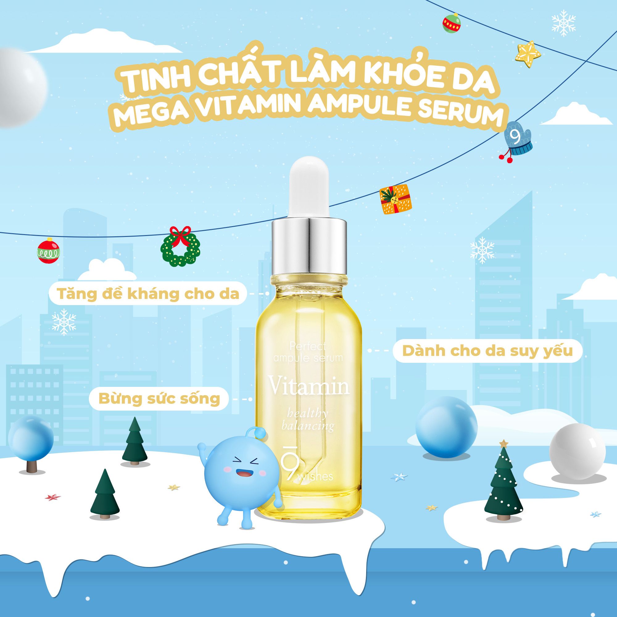  9 Wishes Tinh chất Mega Vitamin Ampule Serum 25ml 
