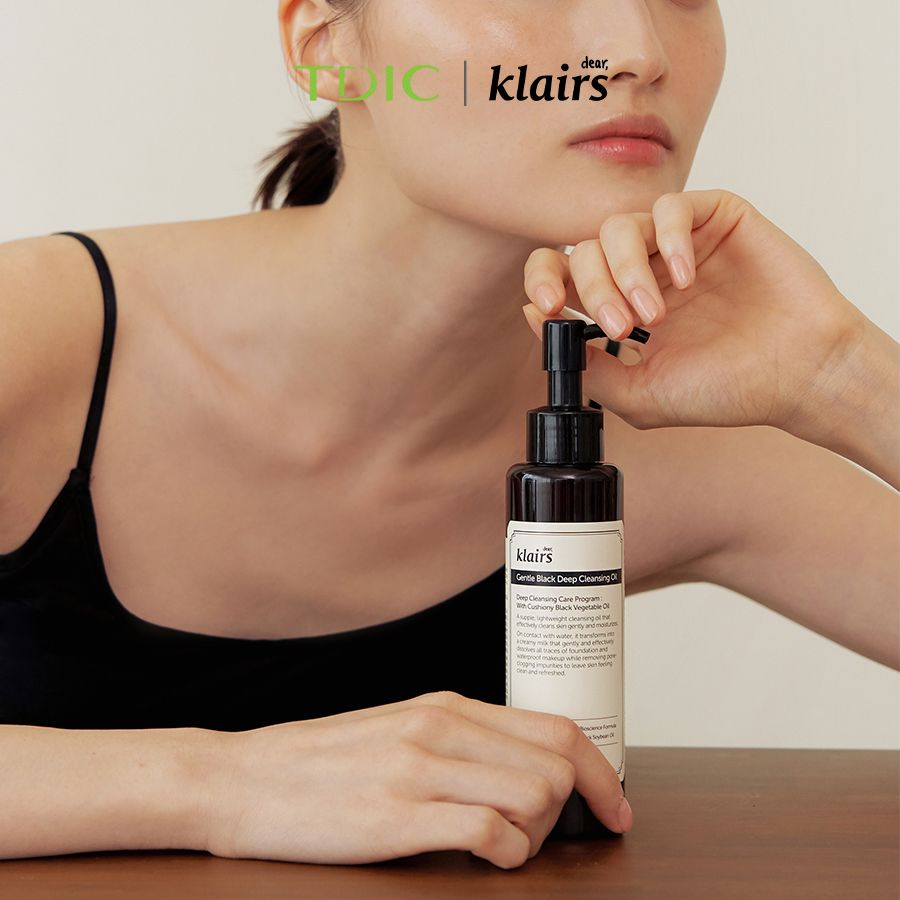  Dear, Klairs Dầu tẩy trang Gentle Black Deep Cleansing Oil 150ml 