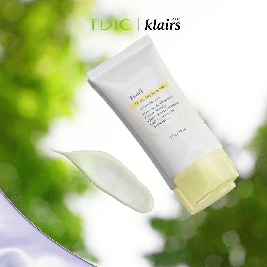  Dear, Klairs Kem chống nắng All-day Airy Sunscreen SPF50+ PA++++ 50g 