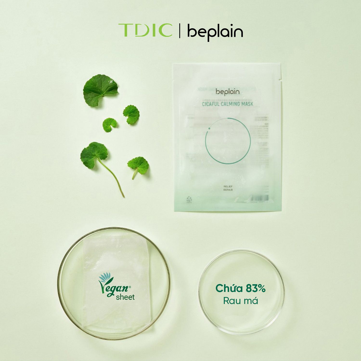  Mặt Nạ Dưỡng Âm Và Làm Dịu Da BEPLAIN Cicaful Calming Mask 27g 