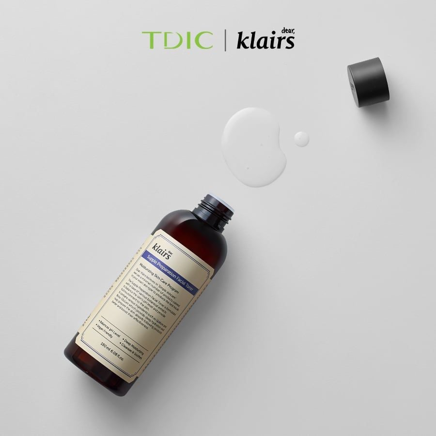  Dear, Klairs Nước hoa hồng Supple Preparation Facial Toner 180ml 