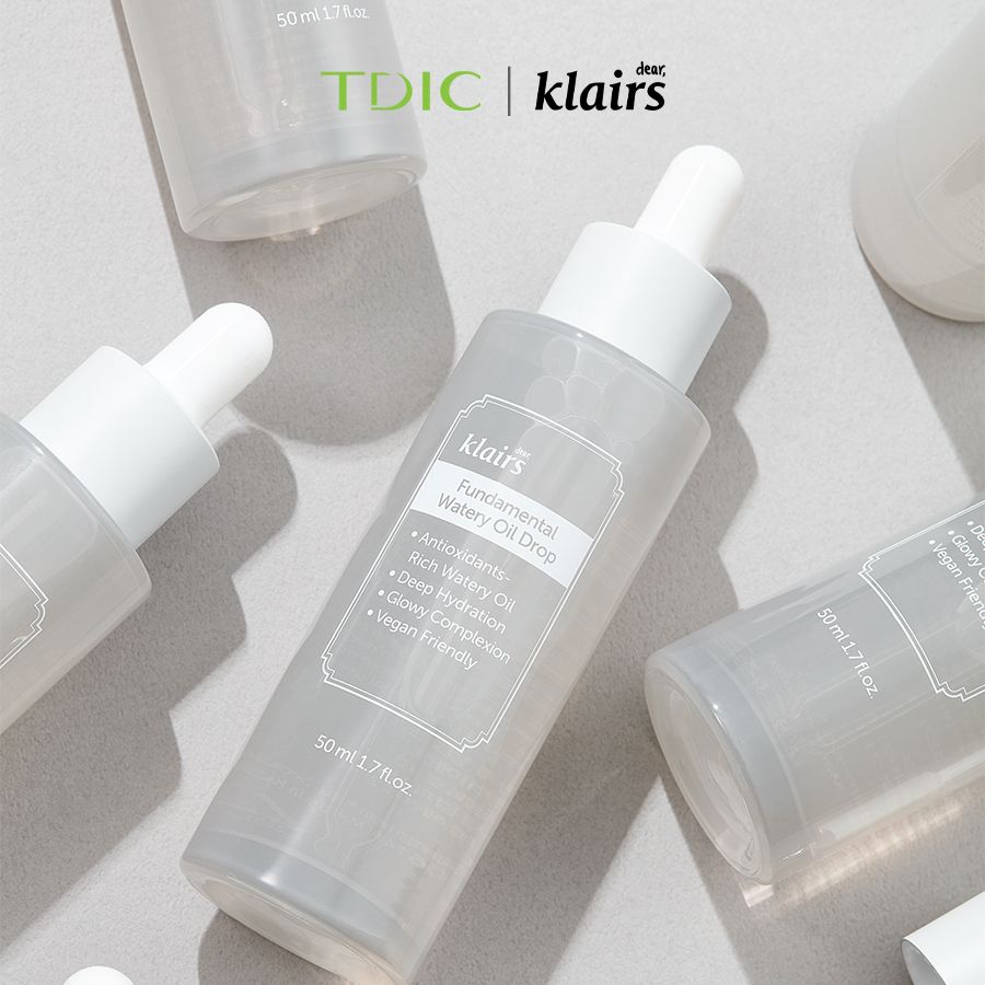  Dear, Klairs Tinh chất dưỡng ẩm Fundamental Watery Oil Drop 50ml 