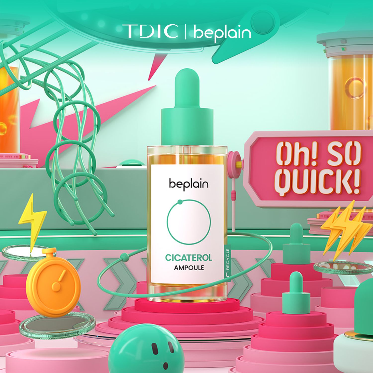  Tinh chất Làm Dịu Da BEPLAIN Cicaterol Ampoule 30ml 