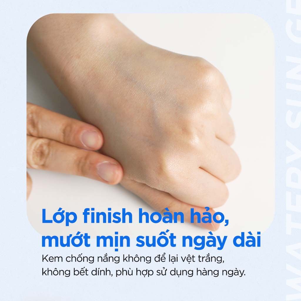  Kem chống nắng hóa học dưỡng ẩm mỏng nhẹ Isntree Hyaluronic Acid Watery Sun Gel 50ml 