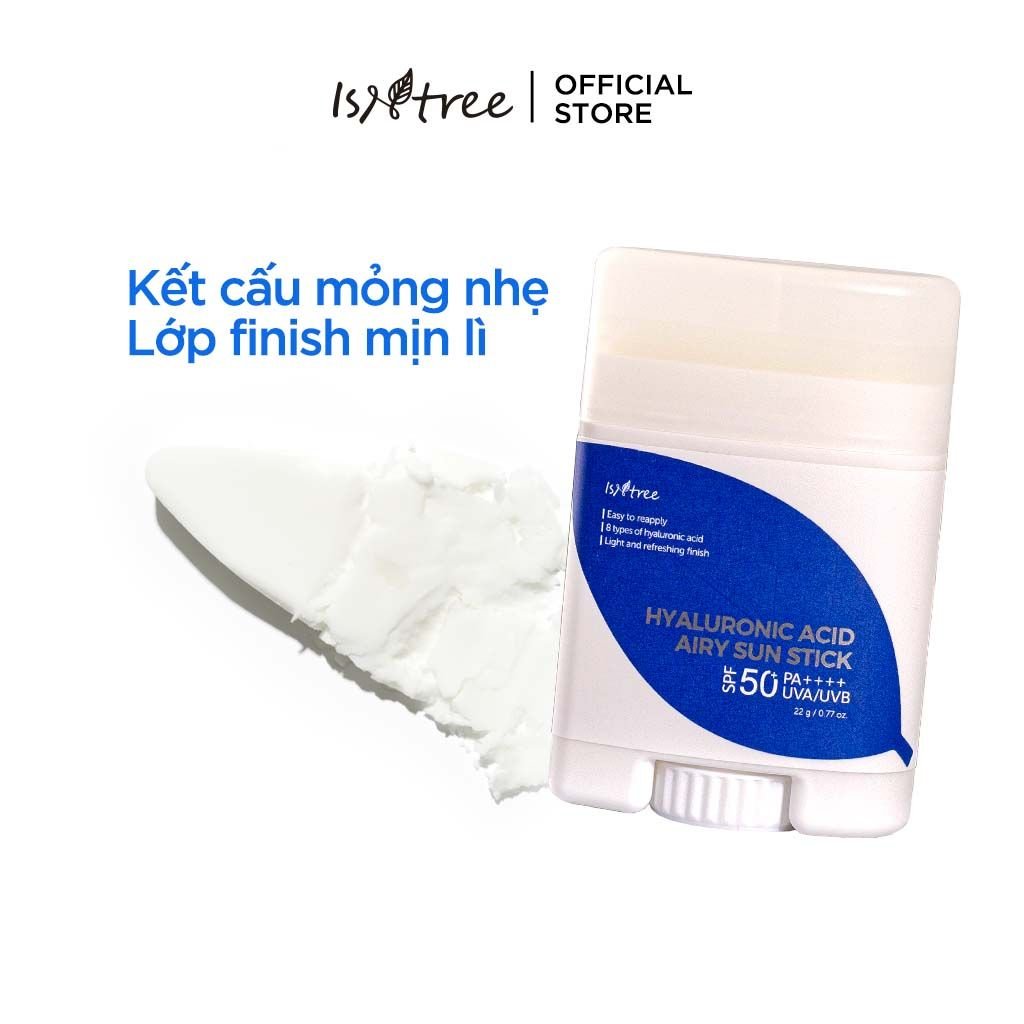  Thanh lăn chống nắng bảo vệ da Isntree Hyaluronic Acid Airy Sun Stick 22g 