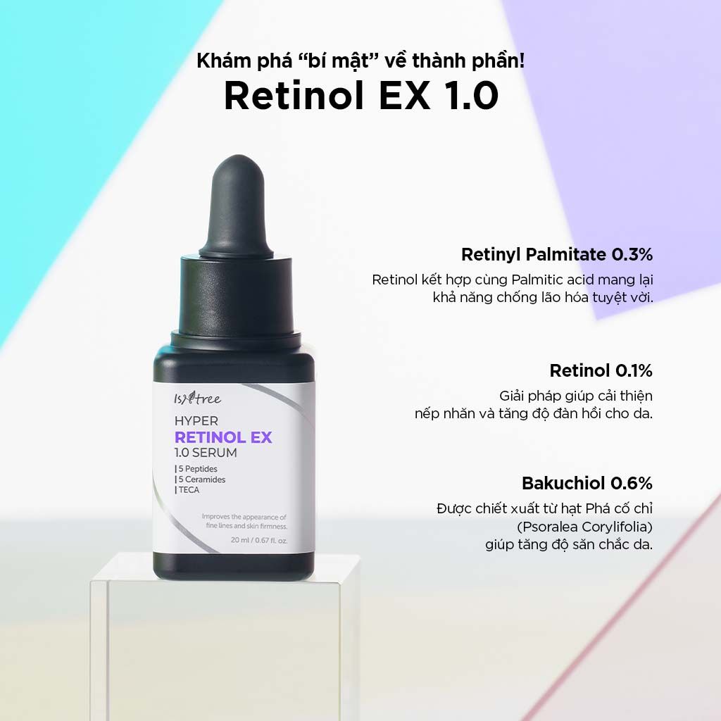 Tinh chất chống lão hóa & phục hồi da Isntree Hyper Retinol EX 1% Serum 20ml 