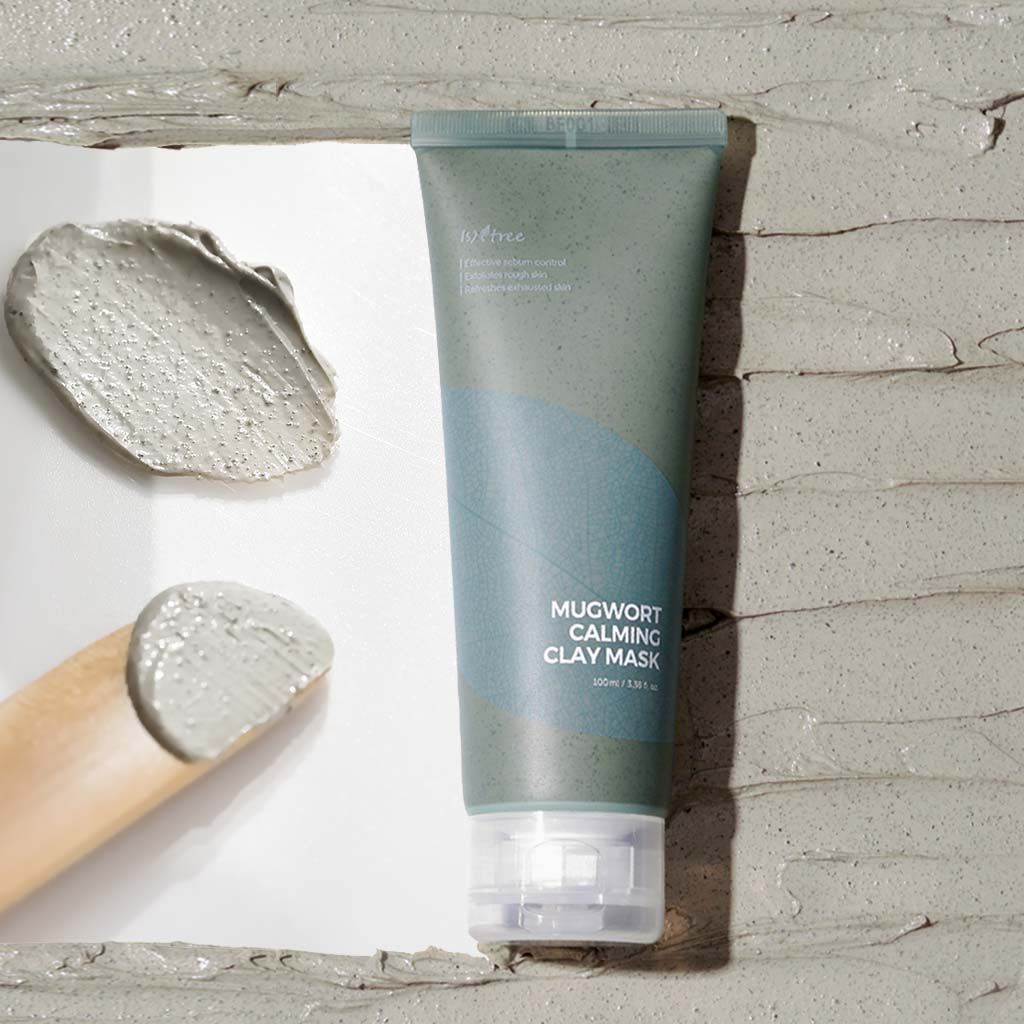 Mặt nạ đất sét Ngải Cứu làm sạch bã nhờn Isntree Mugwort Calming Clay Mask 100ml 