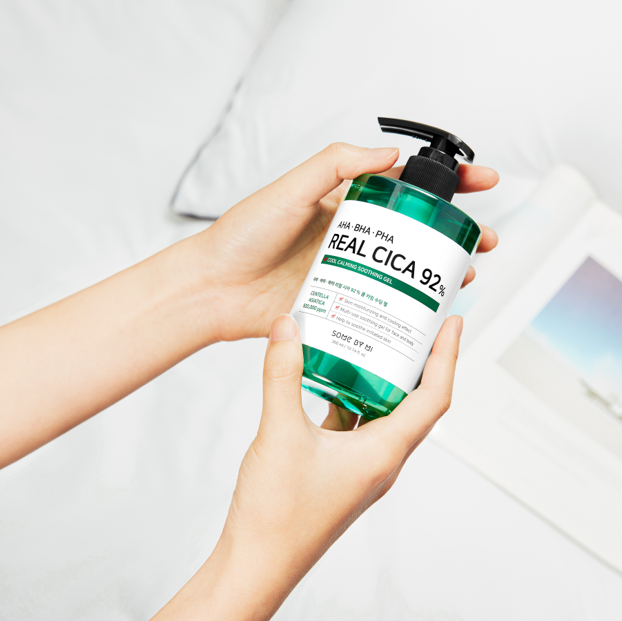  Some By Mi Kem dưỡng AHA-BHA-PHA Real Cica 92% Cool Calming Soothing Gel 300ml 