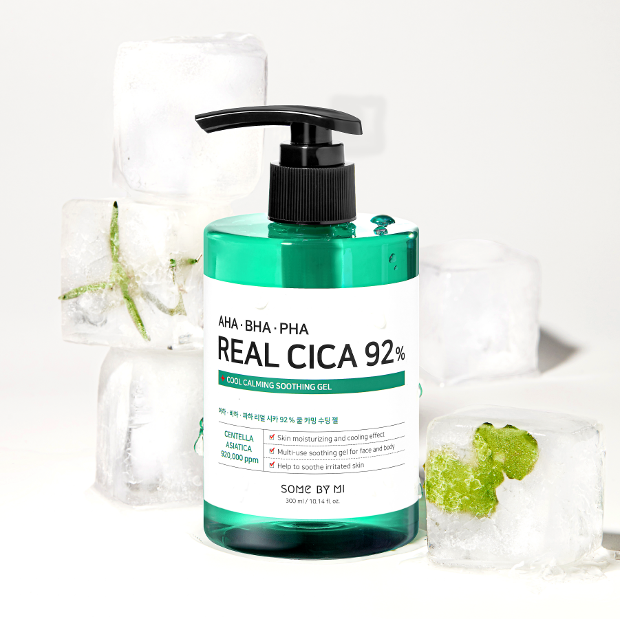  Some By Mi Kem dưỡng AHA-BHA-PHA Real Cica 92% Cool Calming Soothing Gel 300ml 