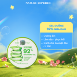  Nature Republic Gel dưỡng da Soothing & Moisture Aloe Vera 92% Soothing Gel (Jar) 300ml 