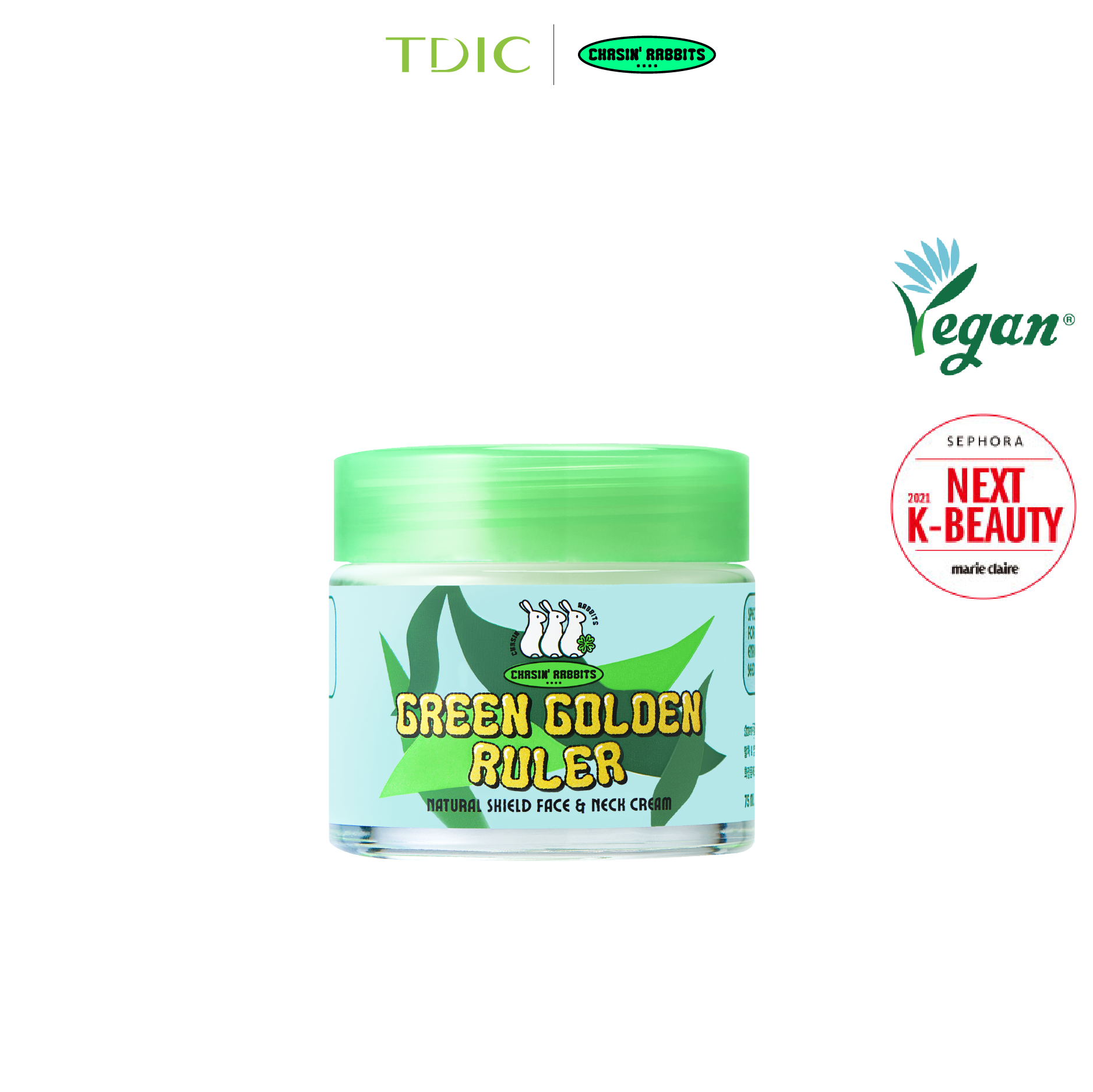  Chasin' Rabbits Kem dưỡng Green Golden Ruler 75ml 