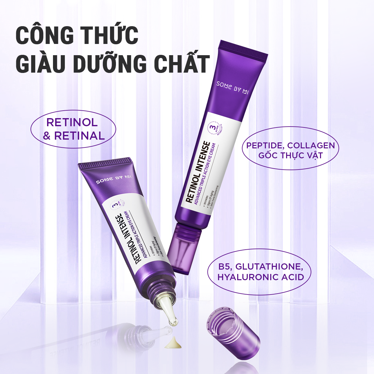  Some By Mi Kem dưỡng mắt Retinol Intense Advanced Triple Action Eye Cream 30ml 