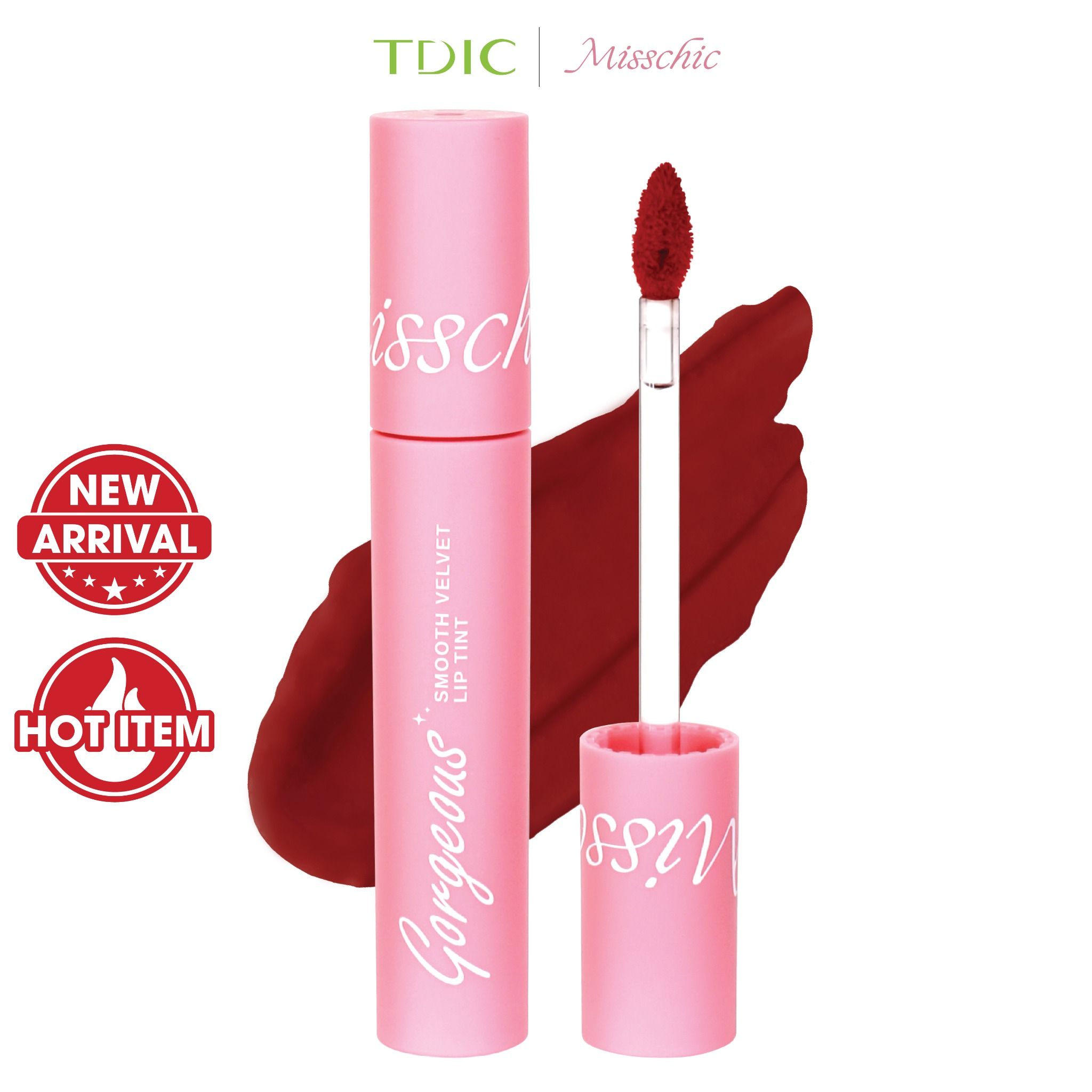  Misschic Son Kem Gorgeous Smooth Velvet Lip Tint 4.5g 04. She Fights 