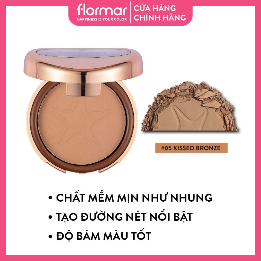  Flormar Phấn tạo khối Bronzing Powder # 05 Kissed Bronze 11g 
