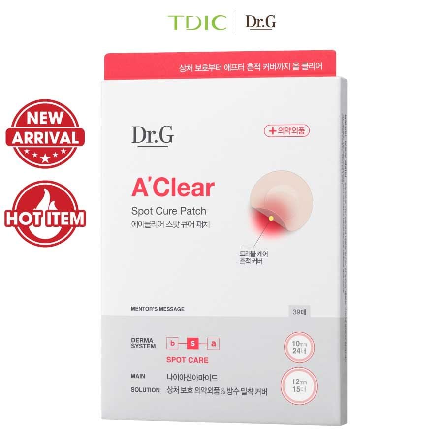  Dr.G Miếng dán mụn A'Clear Spot Cure Patch 39pcs 