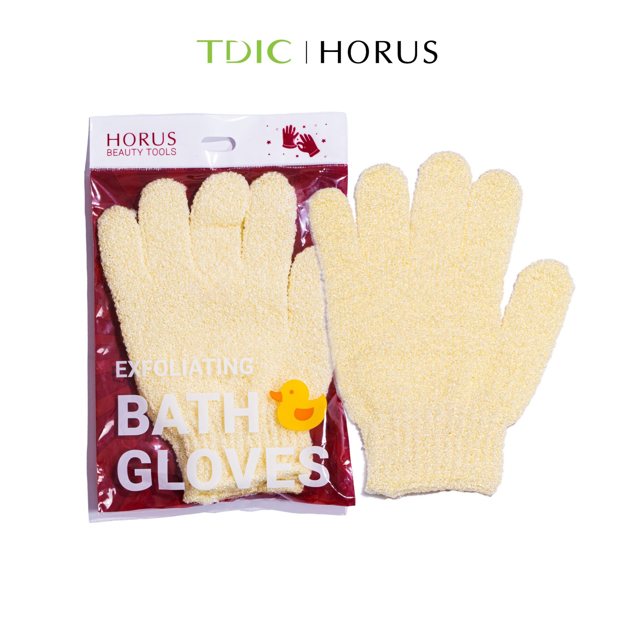 Găng tay tắm Horus Exfoliating Bath Gloves loại bỏ tế bào chết nhẹ nhàng (Túi 2 chiếc) 