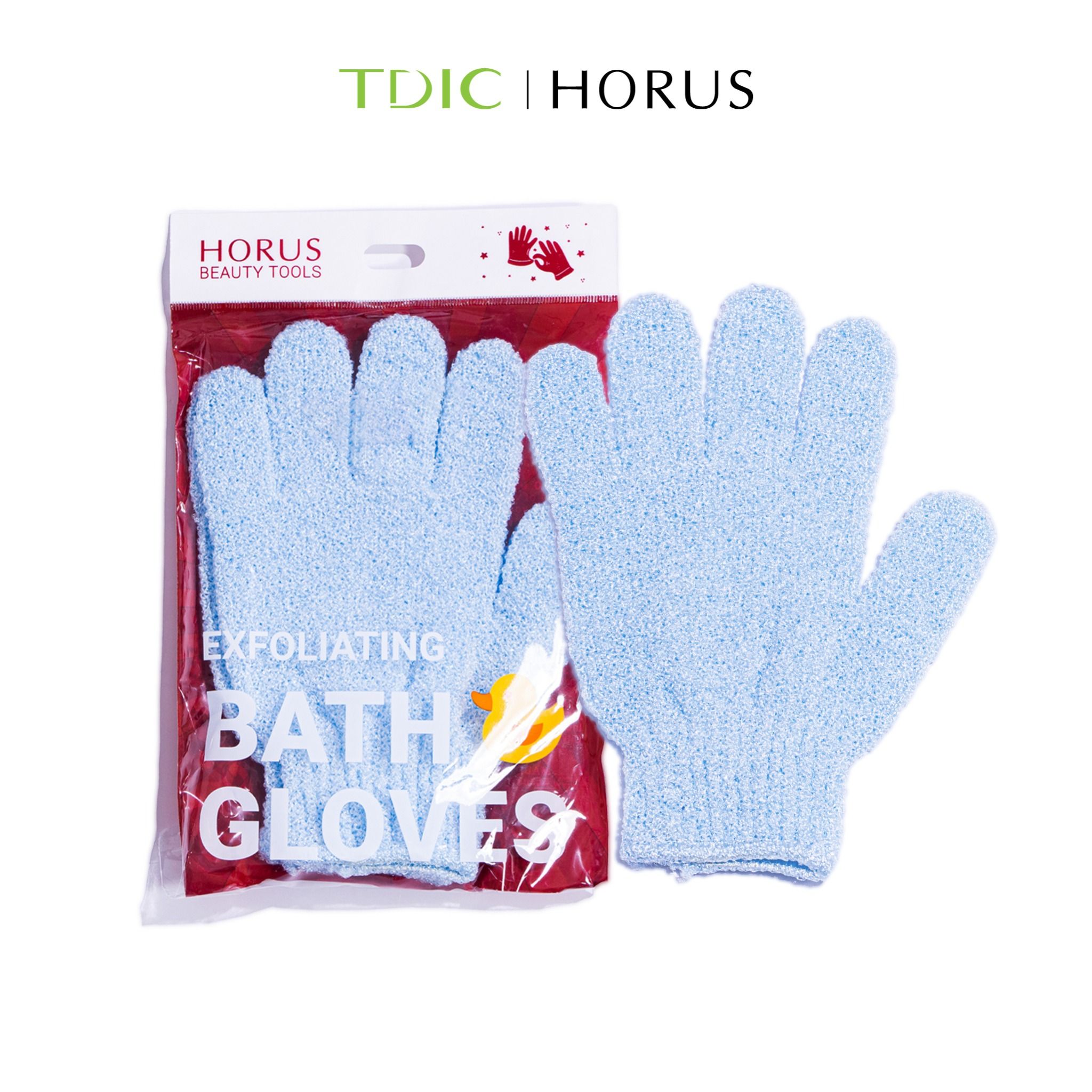  Găng tay tắm Horus Exfoliating Bath Gloves loại bỏ tế bào chết nhẹ nhàng (Túi 2 chiếc) 