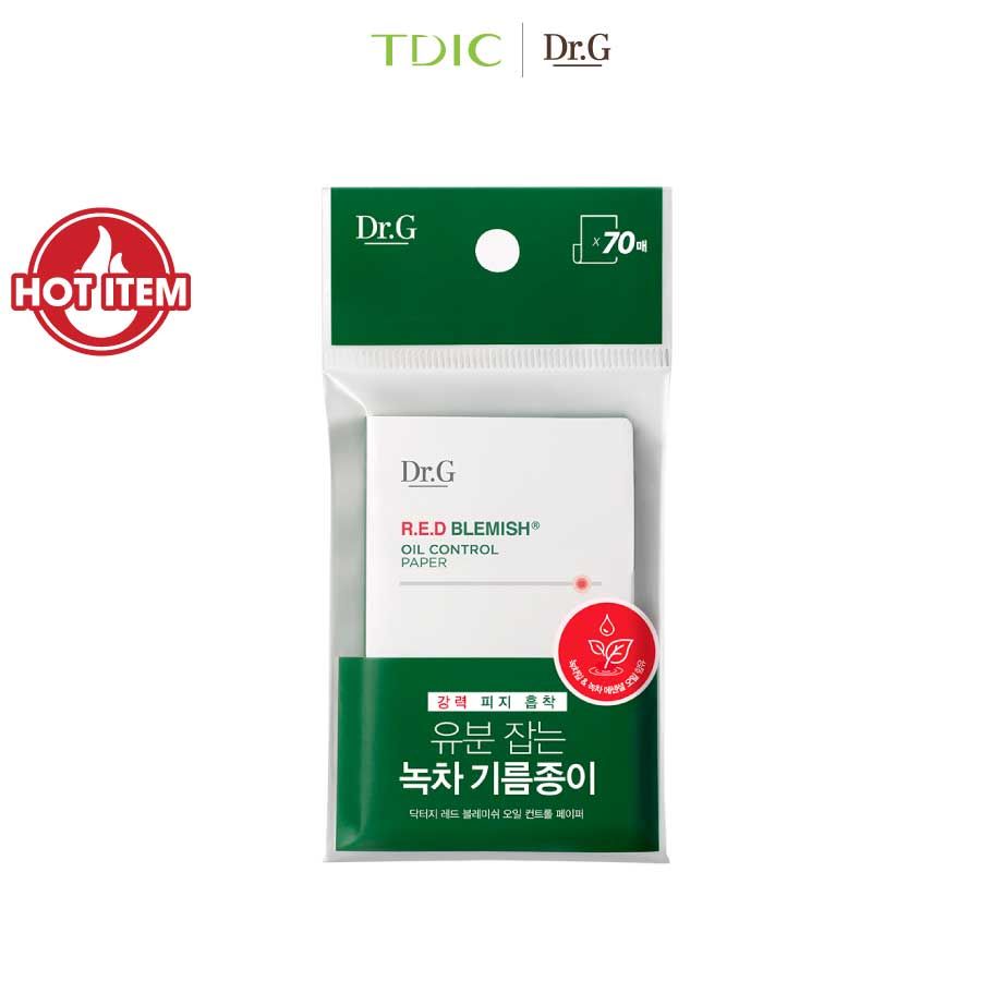  Dr.G Giấy thấm dầu R.E.D Blemish Oil Control Paper 70pcs 