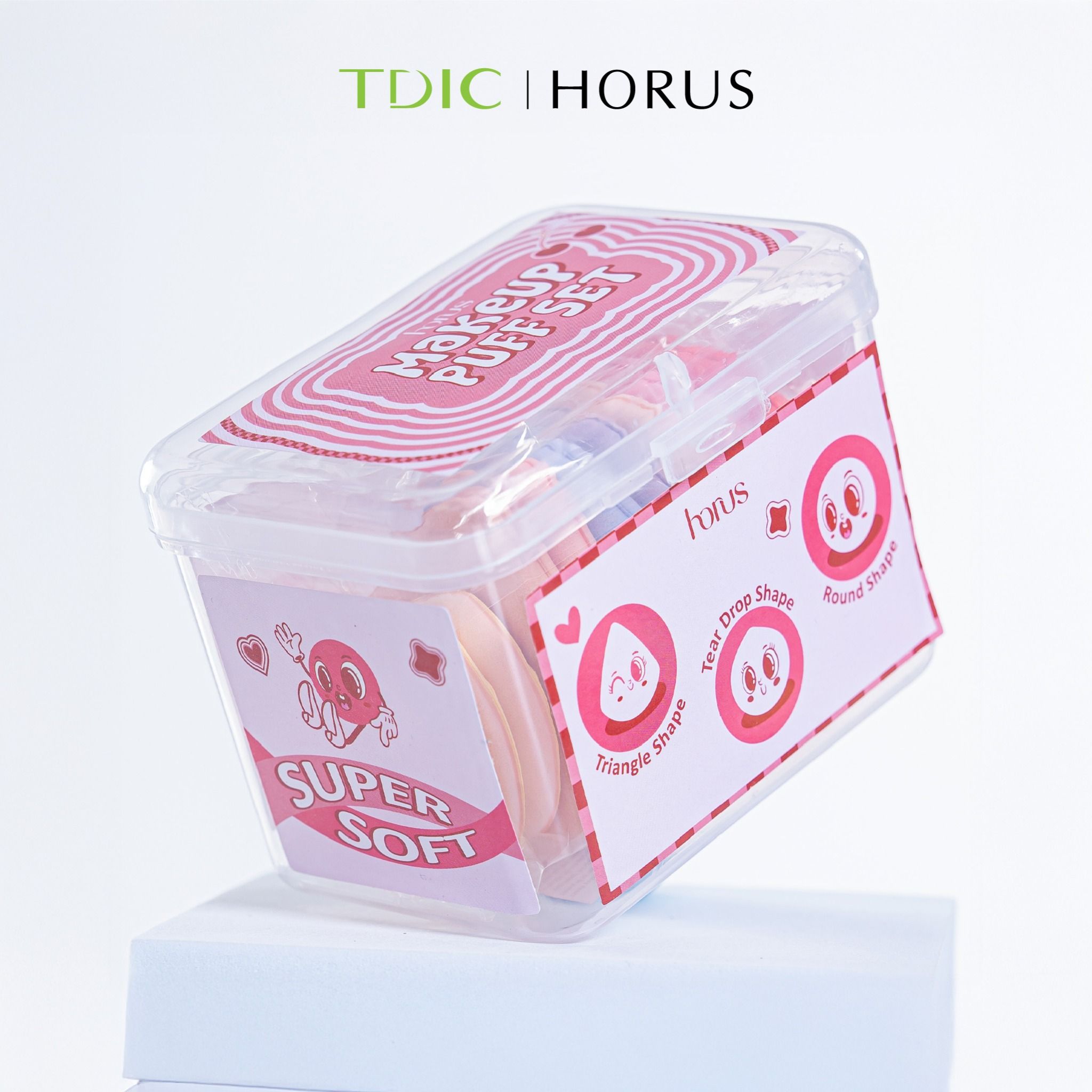  Horus Bộ 10 bông mút trang điểm Makeup Puff Set đa năng nhiều size 