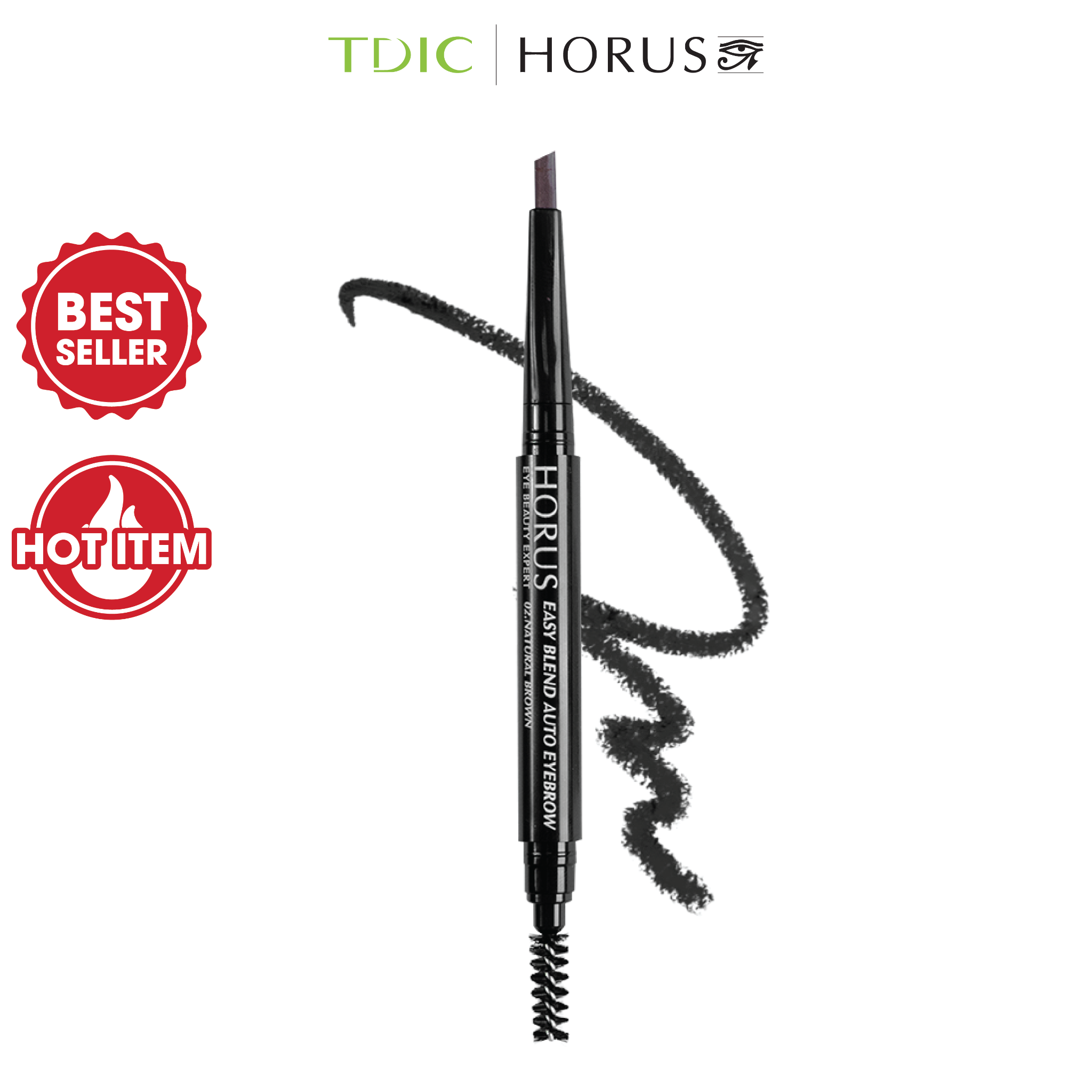  Horus Chì mày Eye Beauty Expert Easy Blend Auto Eyebrow - # 01.Grey 