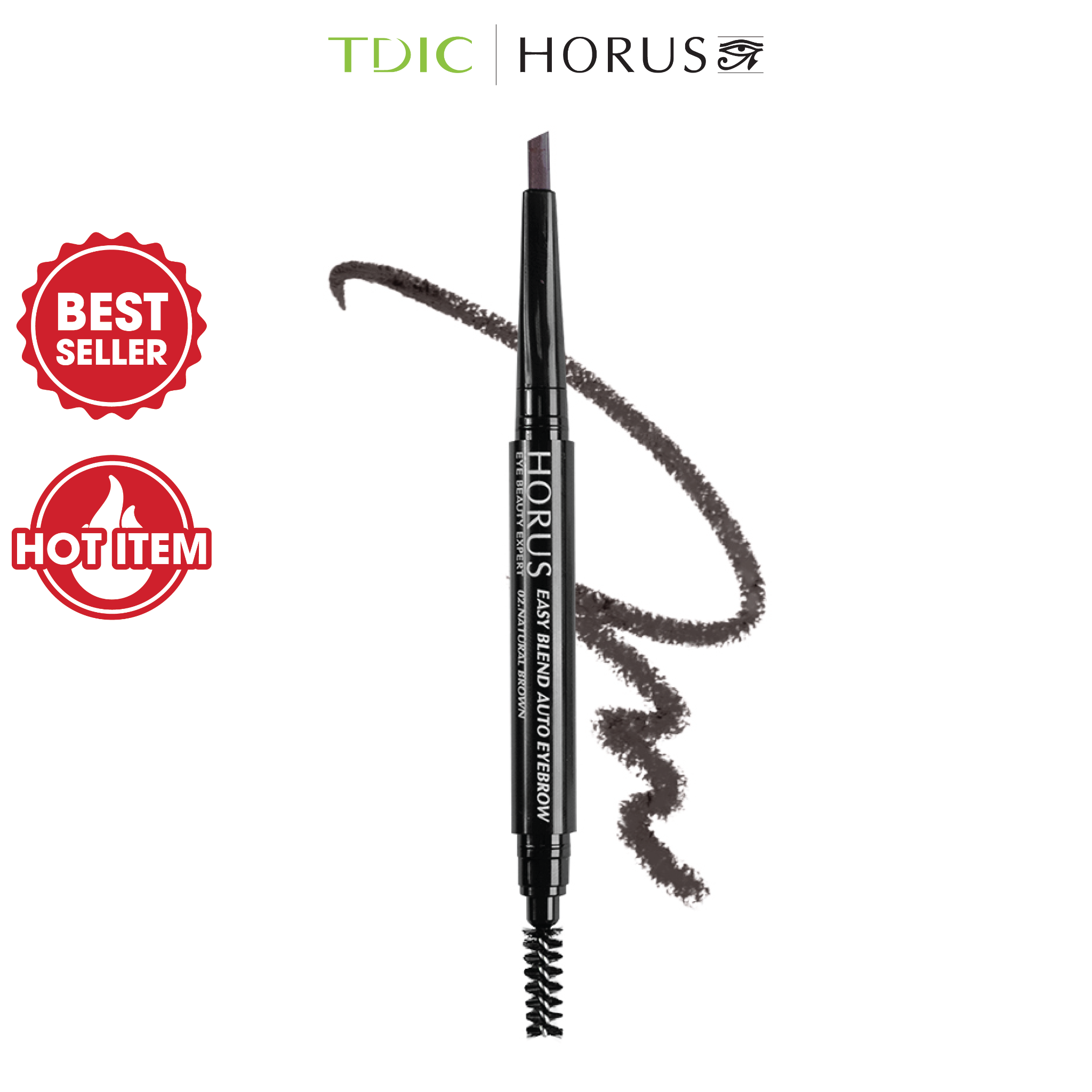  Horus Chì mày Eye Beauty Expert Easy Blend Auto Eyebrow - # 02.Natural Brown 