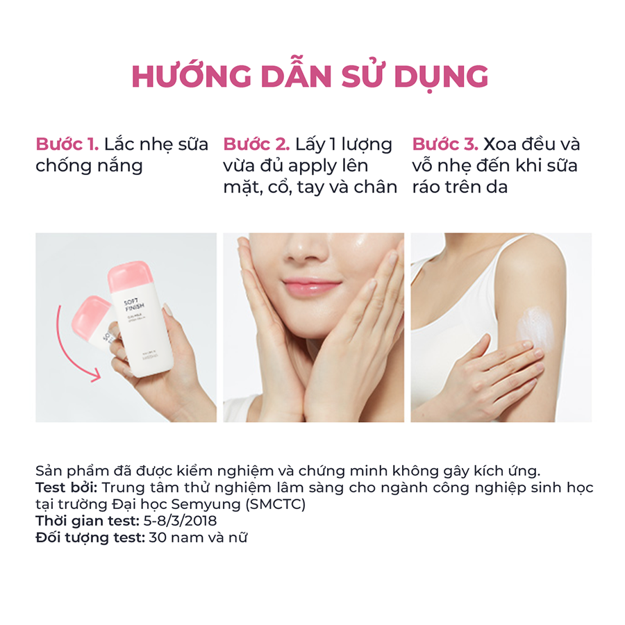  Missha Kem chống nắng All Around Safe Block Soft Finish Sun Milk SPF50+ PA+++ 70ml 