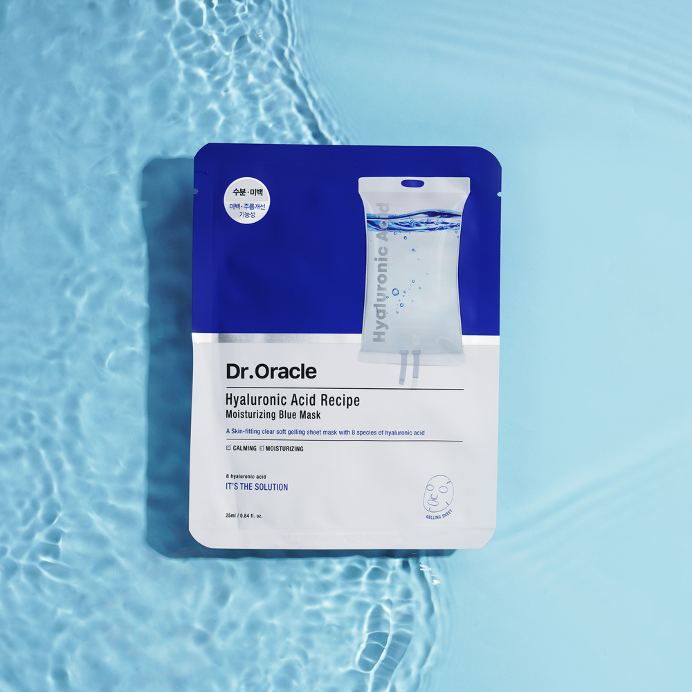  Dr.Oracle Mặt nạ Hyaluronic Acid Recipe Moisturizing Blue Mask 25ml 