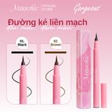  Misschic Kẻ mắt nước Gorgeous Sharp Pro Multiproof Eyeliner 0.5g 01. Black 