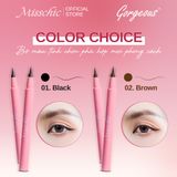  Misschic Kẻ mắt nước Gorgeous Sharp Pro Multiproof Eyeliner 0.5g 02. Brown 