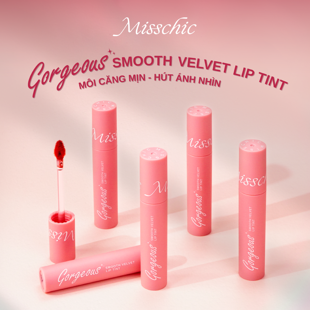  Misschic Son Kem Gorgeous Smooth Velvet Lip Tint 4.5g 03. She Believes 